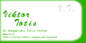 viktor totis business card